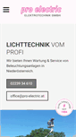 Mobile Screenshot of pro-electric.at